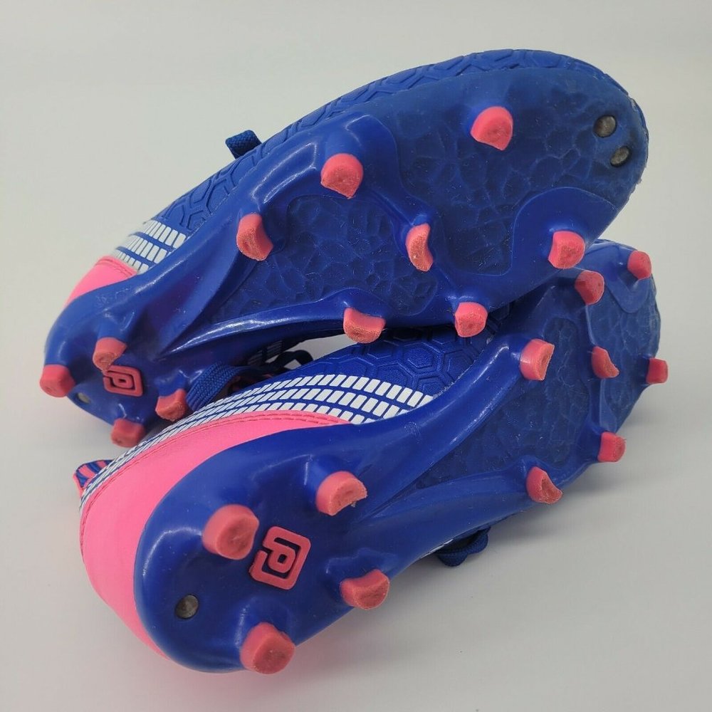 Dream Pairs Hot Pink & Blue Kid Girls Sports Cleats Size 1